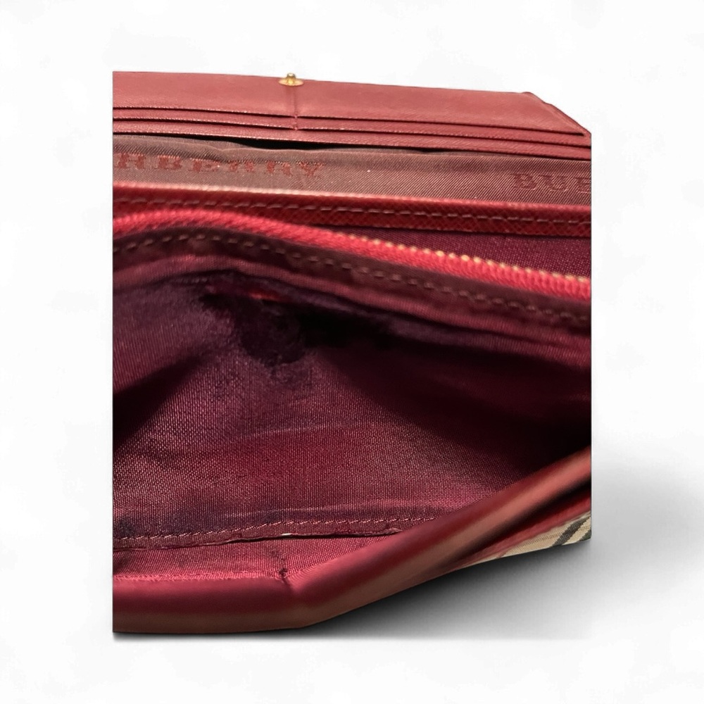 Burberry Nova Check Continental Long Wallet Authentic - Picture 7 of 10